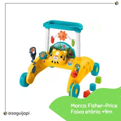 Apoiador 360 com dois lados Tigre da Fisher Price