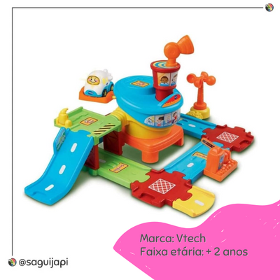 Pista com Carrinho - Torre de Estacionamento - Toot-Toot Drivers